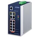 Planet Switch 8-p 10/100/1000T PoE 2xSFP 2x10/100/1000I ndustri IP30 DIN RPS