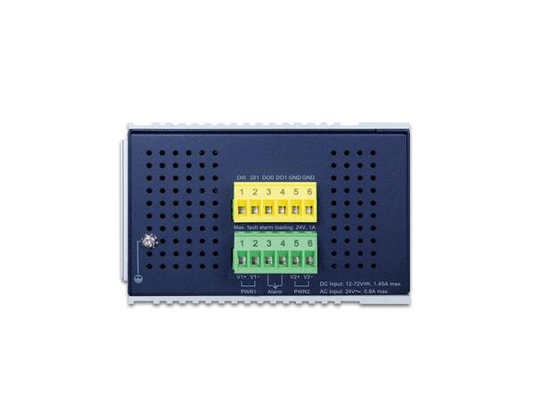 Planet Switch  8-p Gigabit 4xSFP Layer2/4 Industri IP30 DIN 