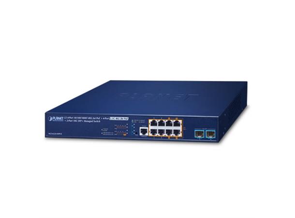 Planet Switch 4-p + 4xPoE+ 2xSFP 10G L3 Managed Ethernet Switch 