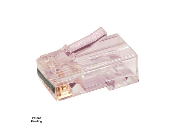 Simply45 - RJ45 - Pro CAT 6 / 6A UTP Pass Through - 23AWG  - 100 stk 