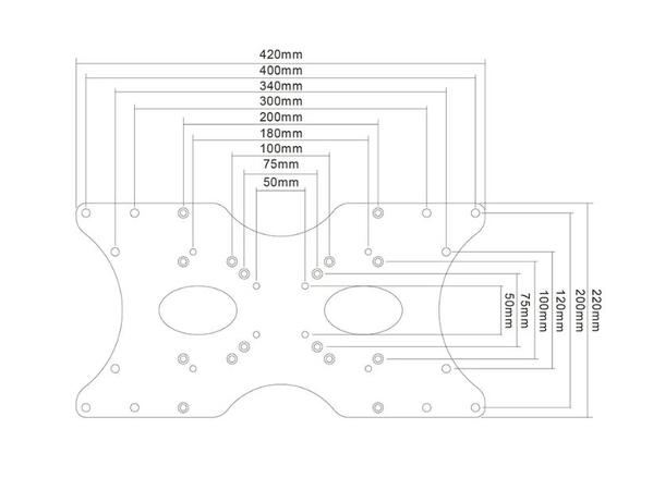 Newstar Neomount Vesa Adapter 75x75 - 400x200 