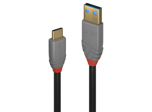Lindy USB-A>C, 3.2 Gen 2 Passive- 0,5m Anthra Line USB-A USB-C 10Gbps 