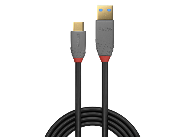 Lindy USB-A>C, 3.2 Gen 2 Passive- 0,5m Anthra Line USB-A USB-C 10Gbps 