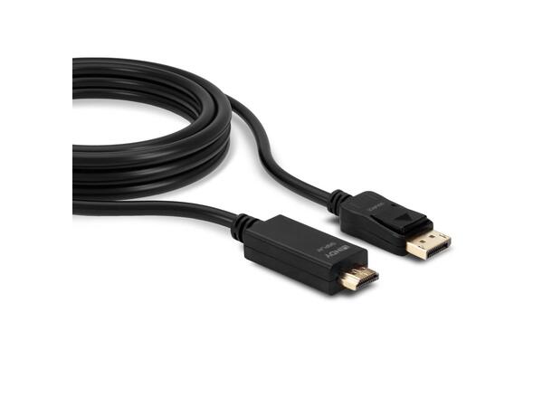 Lindy Displayport > HDMI Kabel -  2 m 4K @30Hz Videokilde: DisplayPort 