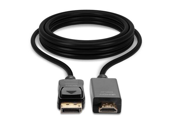 Lindy Displayport > HDMI Kabel -  2 m 4K @30Hz Videokilde: DisplayPort 