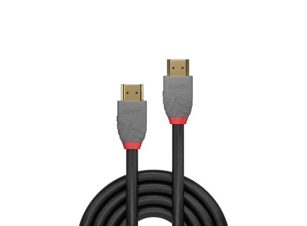 Lindy HDMI High Speed Kabel - 1  m Anthra Line Sort 