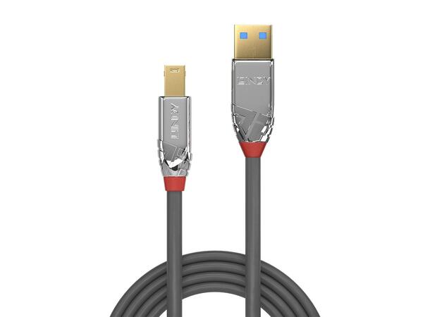 Lindy USB3.2 Kabel A-B - 2 m Chromo Line A-B USB Kabel 5Gbps Sort 