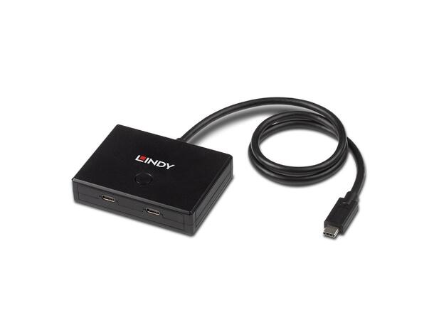 Lindy HUB 2-port USB-C 3.2 Bi-Directonal 3.2 Gen 2, Alt-Mode support 