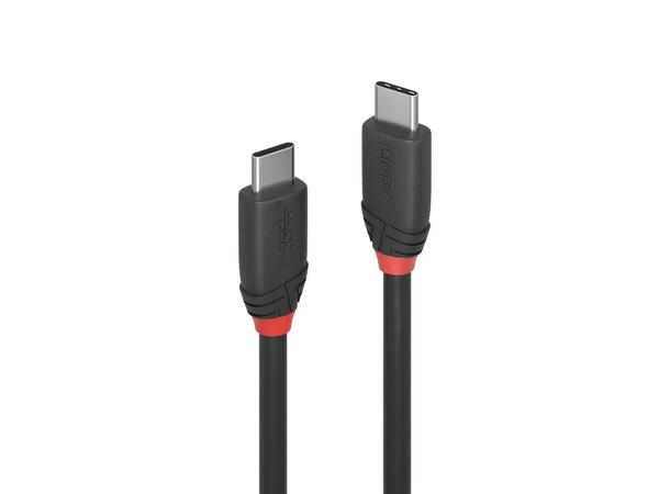 Lindy USB-C 3.2 kabel,1,5 m Black Line USB-C 20Gbps Sort 