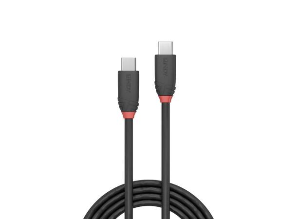 Lindy USB-C 3.2 kabel,1,5 m Black Line USB-C 20Gbps Sort 