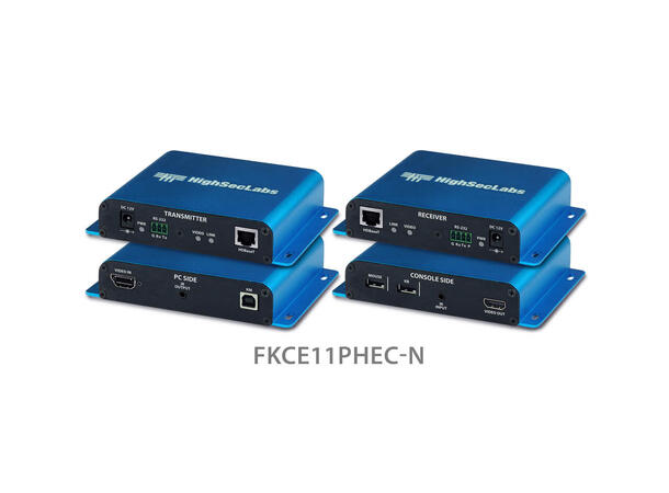 HighSecLabs Office KVM Extender USB, DP/Hdmi, RS232, Kobbber 70m 